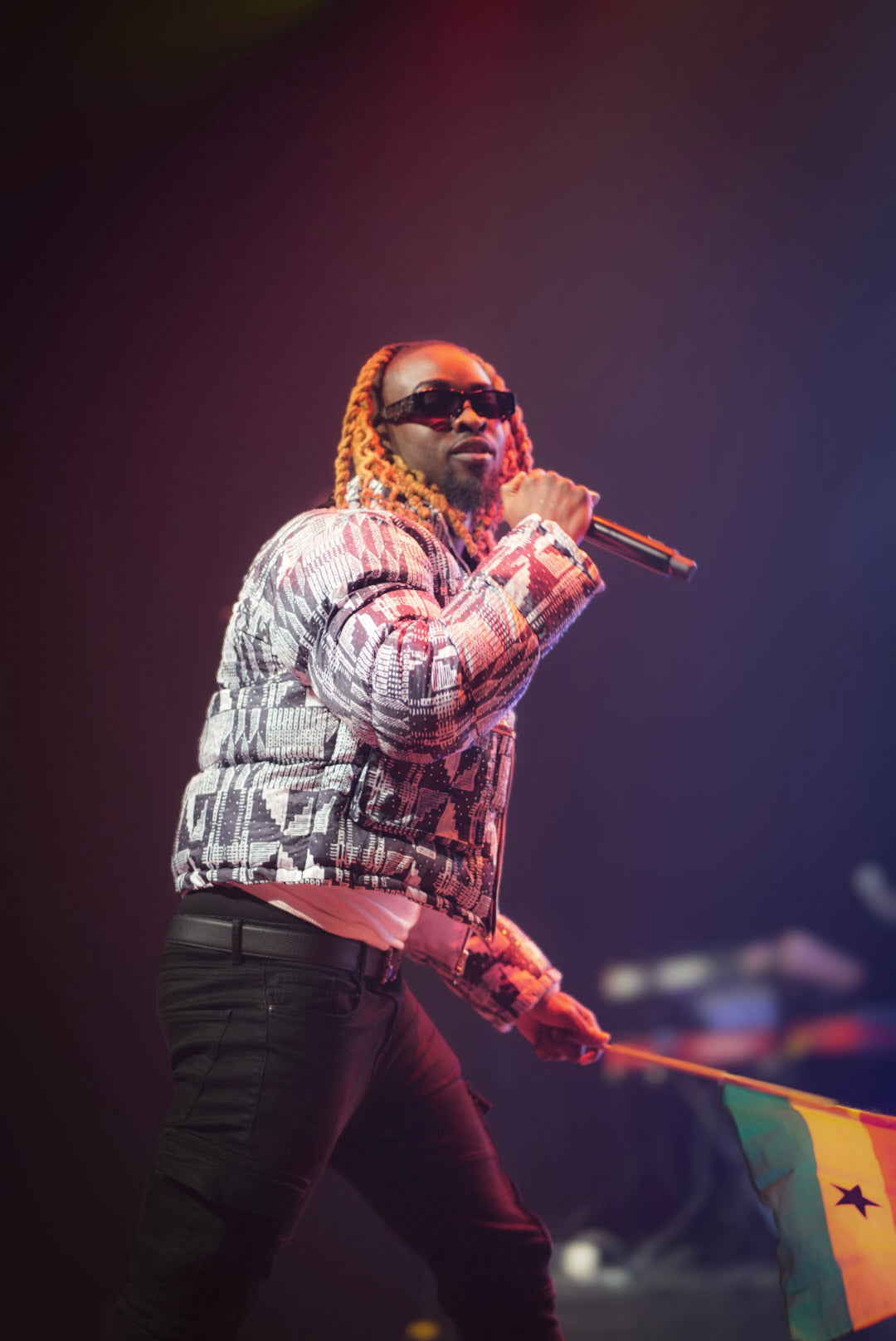 Men's Diamond Encrusted Kente Jacket