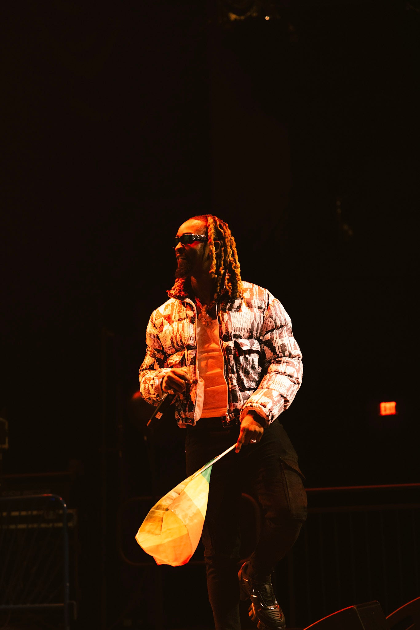 Men's Diamond Encrusted Kente Jacket