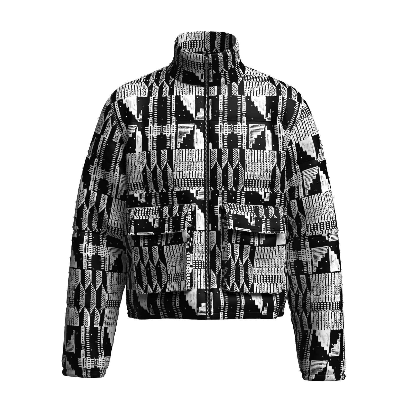 Women's Diamond Encrusted Kente jacket – Adu Clothing Co.